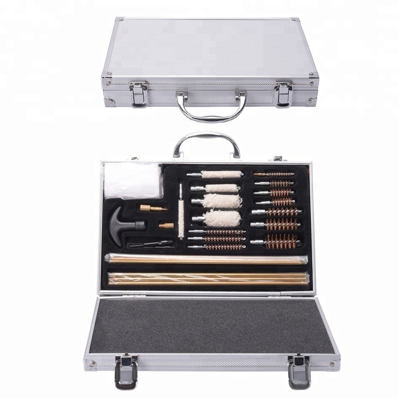 Kit de limpieza de caja de aluminio de plata para 0.22 0.177 12G 9MM y rendimiento duradero