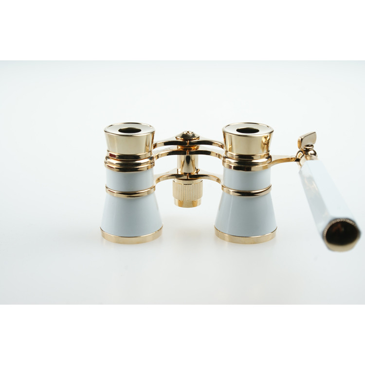 Telescopio de metal antiguo anteojos binoculares antiguos para ópera 3x25 pupila de salida 8.3mm