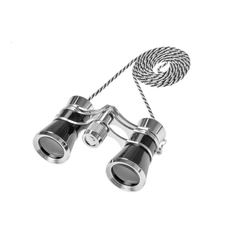 3x Magnificación Mini Telescopio de Metal Noble para las carreras de caballos 3x25
