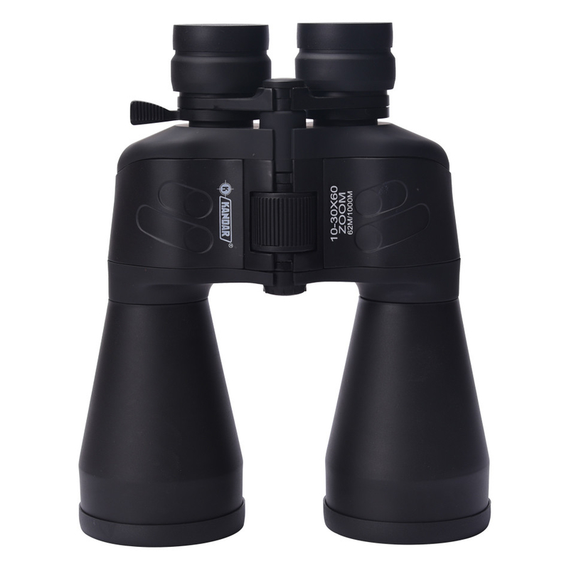 Diámetro del objetivo 60mm Negro 10-30X60 Larga distancia de senderismo Binocular para viajes al aire libre