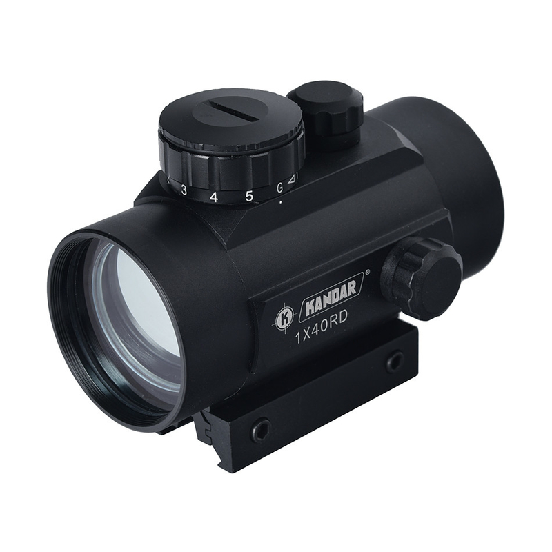 Diámetro del tubo de 45 mm 1X40 Red Dot Reflex Vision Optical Green Red Dot Scope para el uso táctico