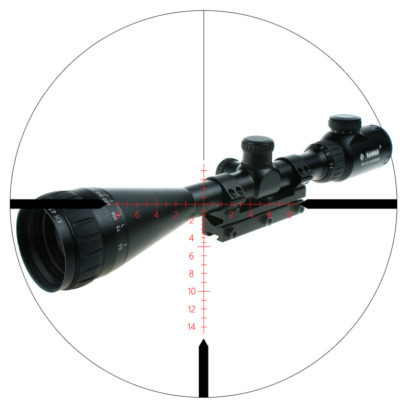 4-12x Magnificación Alcance de caza KH AOE 4-12x42 Alcance de larga distancia con montaje