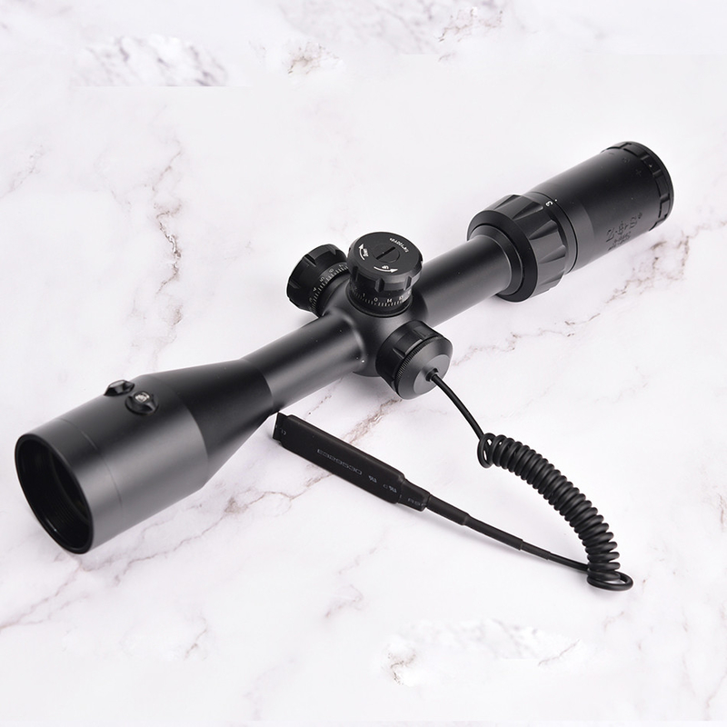 Objetivo óptico esencial ZOS 3-9x42 R6 Primer plano focal Objetivo con iluminación roja